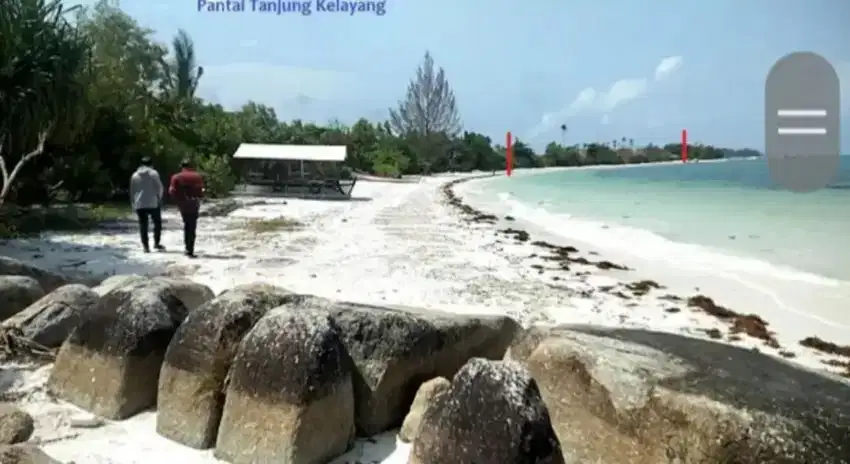 Dijual Tanah lepas Pantai, luas 1,9 Ha. Di Pulau Belitung, Harga Murah