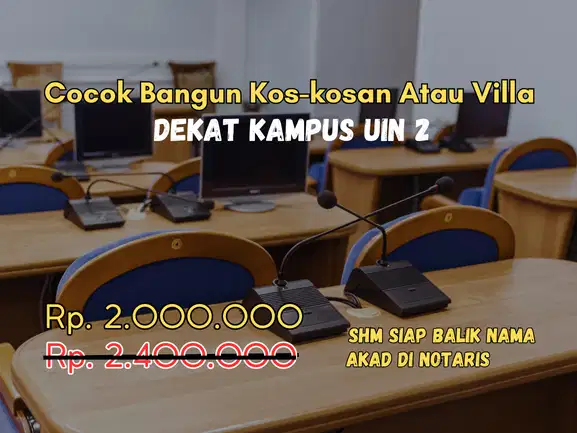 Pas Untuk Dibangun Hunian, Kost, Atau Kontrakan, Tanah Dekat UIN 2