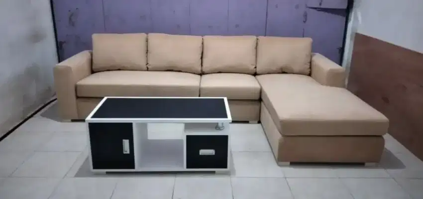 Sofa minimalis bonus meja