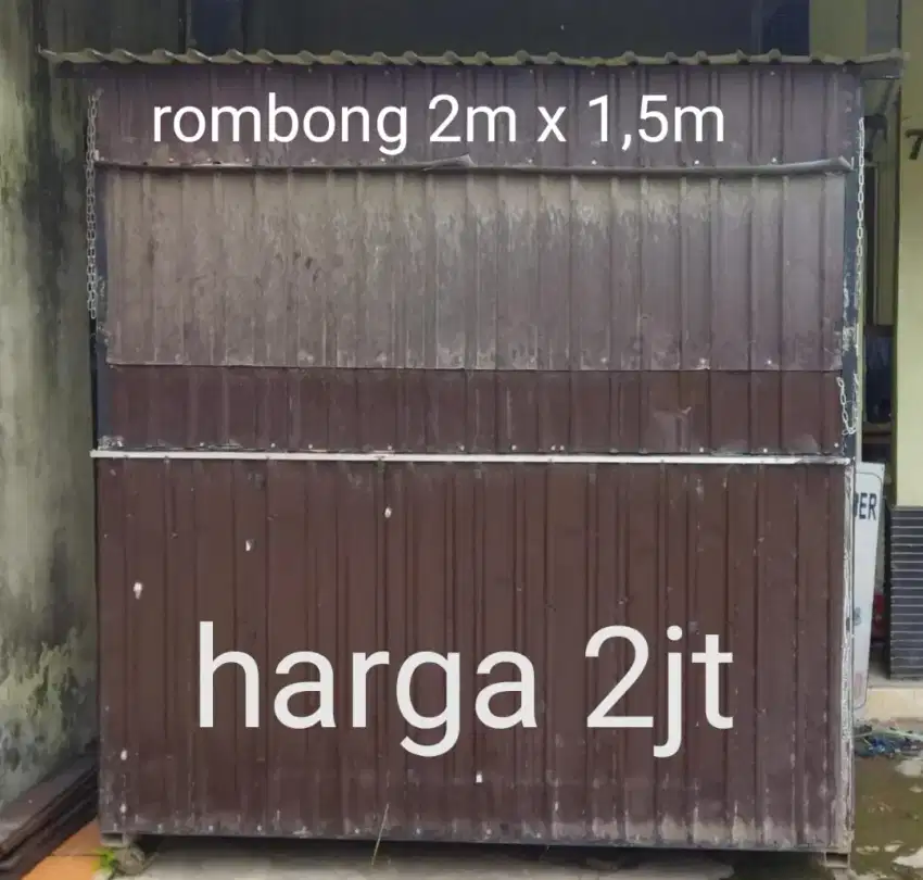 rombong usaha rangka besi