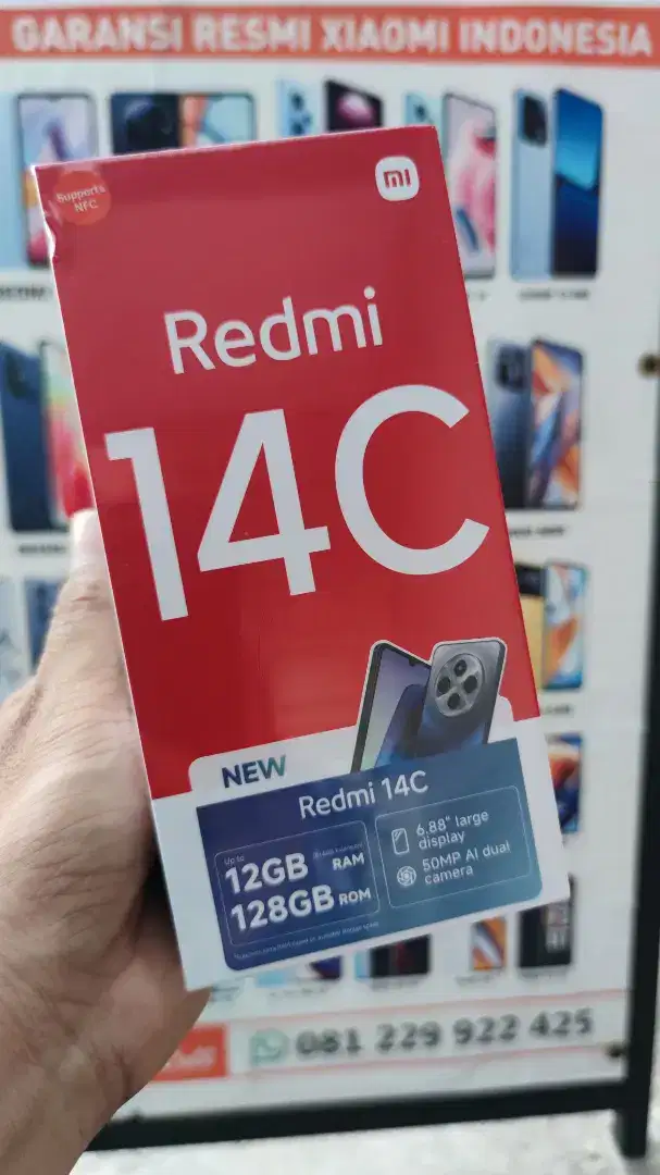 NEW REDMI 14C nfc 6/128 RESMI 15 BLN XIAOMI