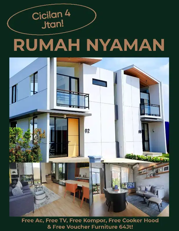 Cluster Terbaru paling nyaman angsuran Ringan  Free furniture