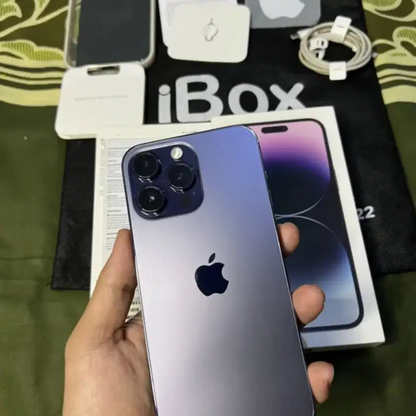 Iphone 14 pro max 256gb lengkap ibox