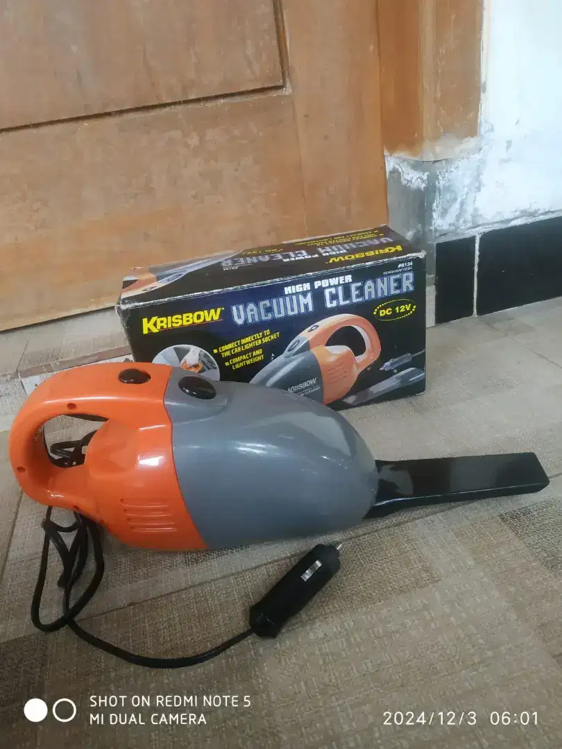 Vacum vakum vaccum cleaner clean debu mobil portable merek krisbow