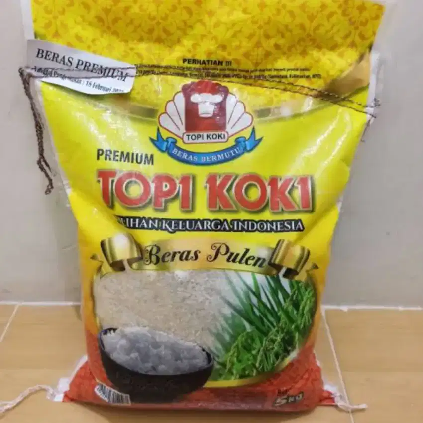 Beras TOPI KOKI Premium Beras Pulen 5kg