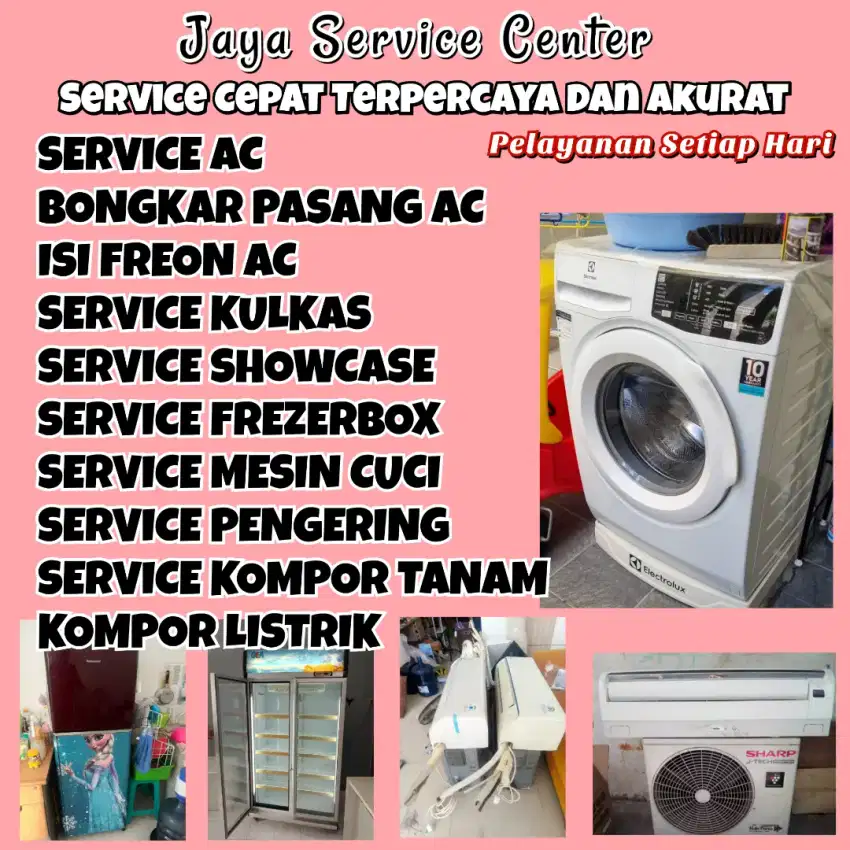 Service AC Bongkar AC Pasang AC Servis Mesin Cuci Kulkas Frezer Darmo