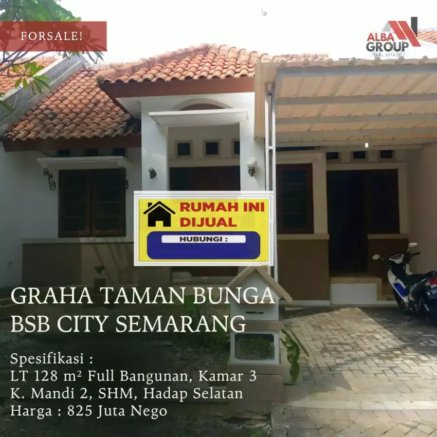 BU. Jual Cepat Rumah Murah Di BSB City Semarang