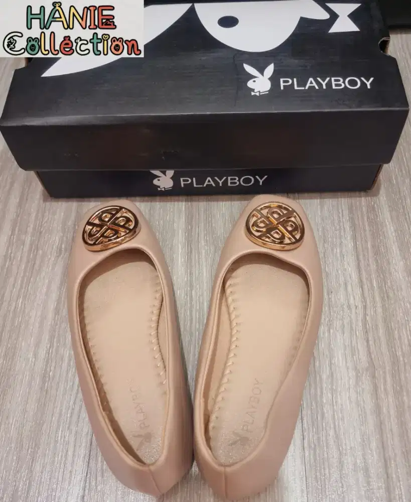 Playboy-Flat Shoes-Size 37-Zoey Beige