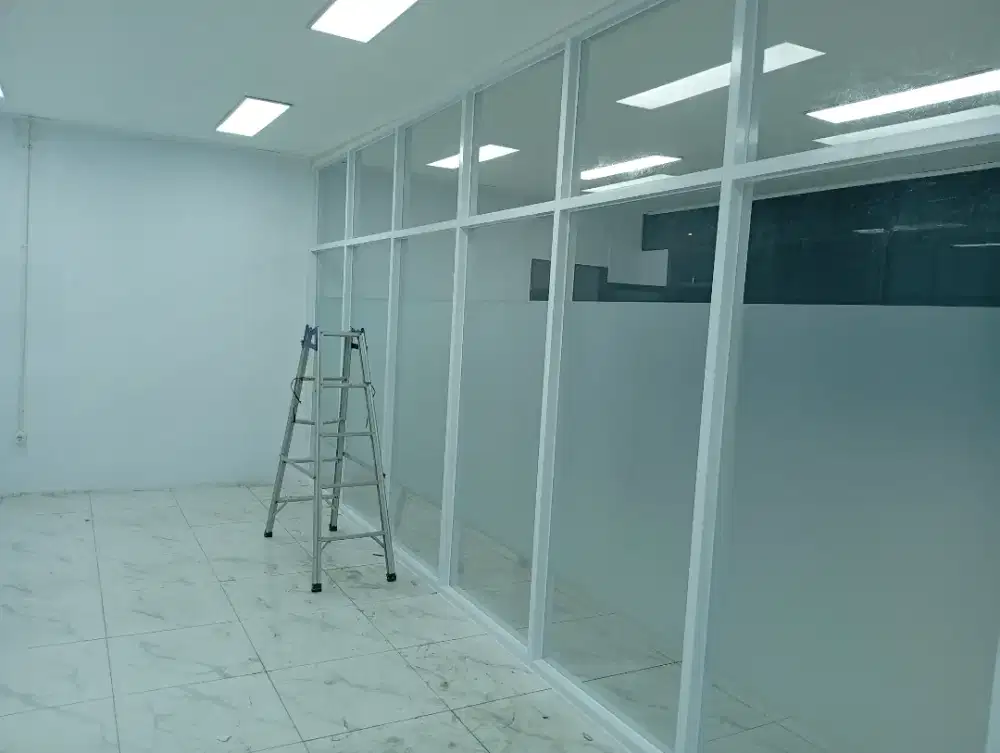 Murah!! Pintu kaca dan partisi kaca aluminium