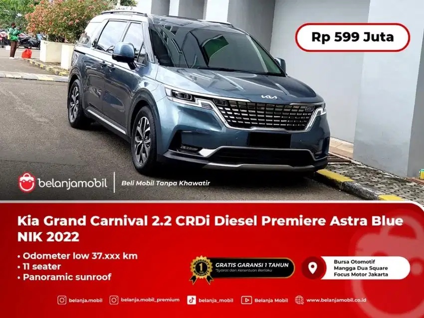 Kia Grand Carnival 2.2 CRDi Diesel Premiere Astra Blue 2022/2023