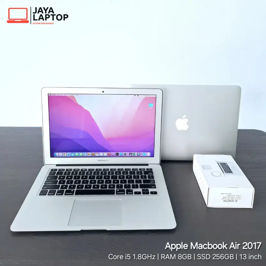 Macbook Air 2017 13 inch Core i5 RAM 8GB SSD 256GB Laptop Second Bekas