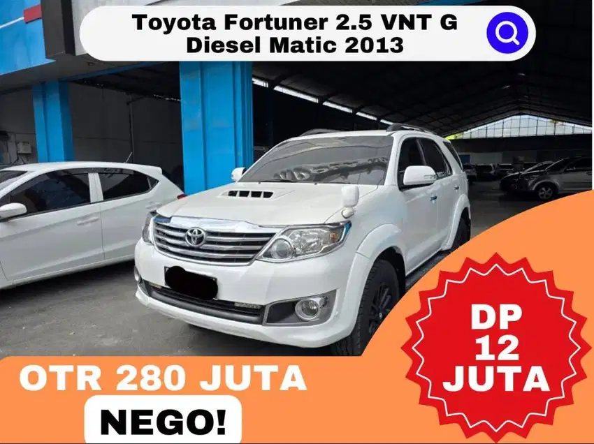 DP 12JT! Toyota Fortuner 2.5 VNT G Diesel AT Matic 2013 / Pajero Sport