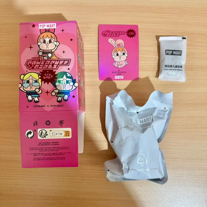 READY - POWERPUFF GIRLS X CRYBABY ORIGINAL POPMART BUNNY BLOSSOM