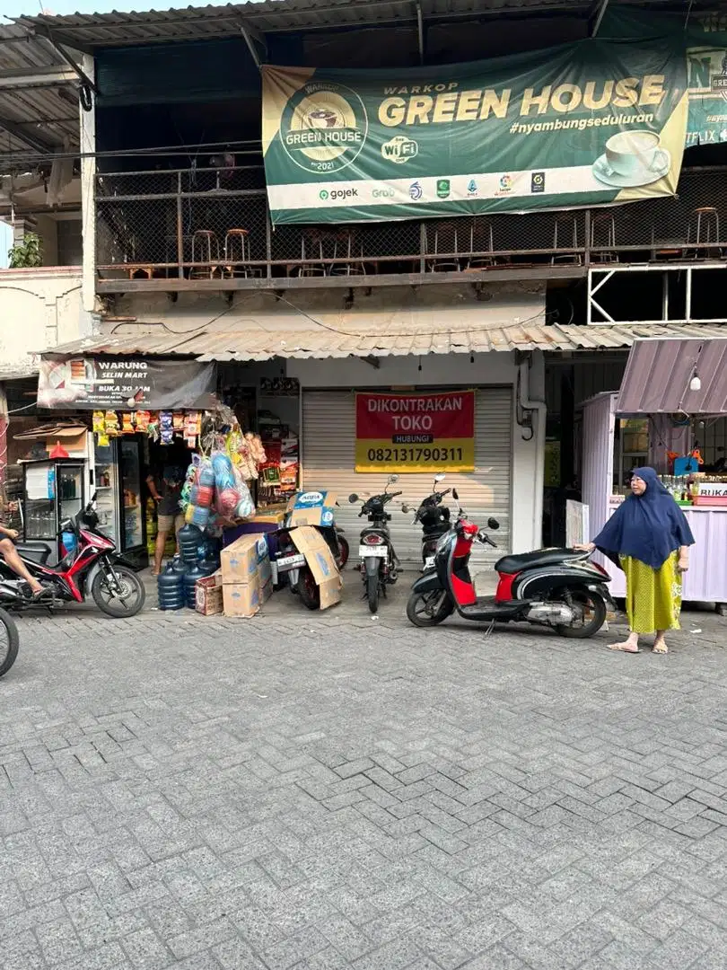 Sewa Kontrak Toko di area komersil Kebraon