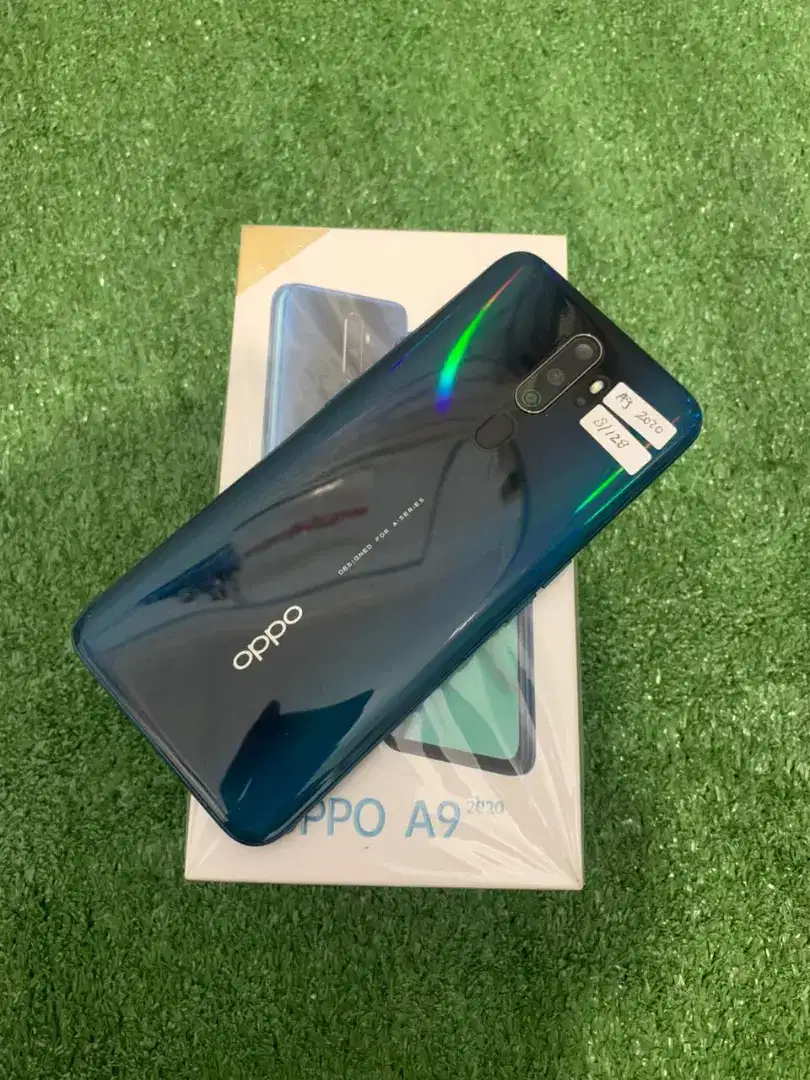 Oppo a9 2020 8/128gb fullset ori mulus seger