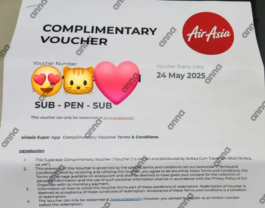 VOUCHER TIKET AIR ASIA PP