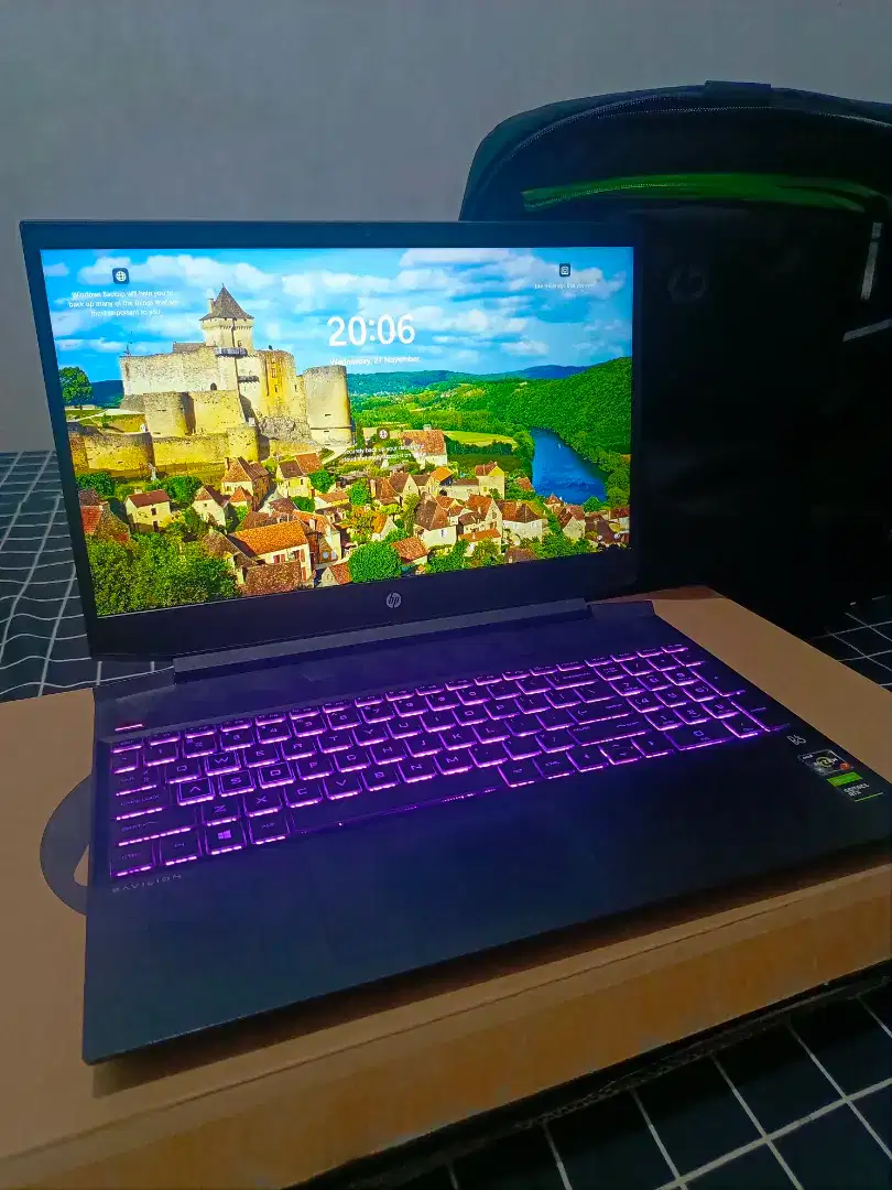 Laptop HP Pavilion Gaming 15 - EC0022AX Ryzen 7 Ram 16 Vga 1660TI 6GB