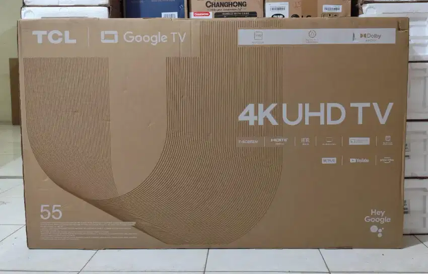 TCL 55 INCH GOOGLE TV UHD 4K GARANSI RESMI