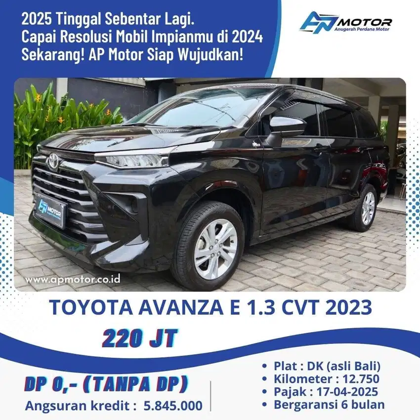 DP 0 RP!! All New Avanza E 1.3 AT 2023 AsBali