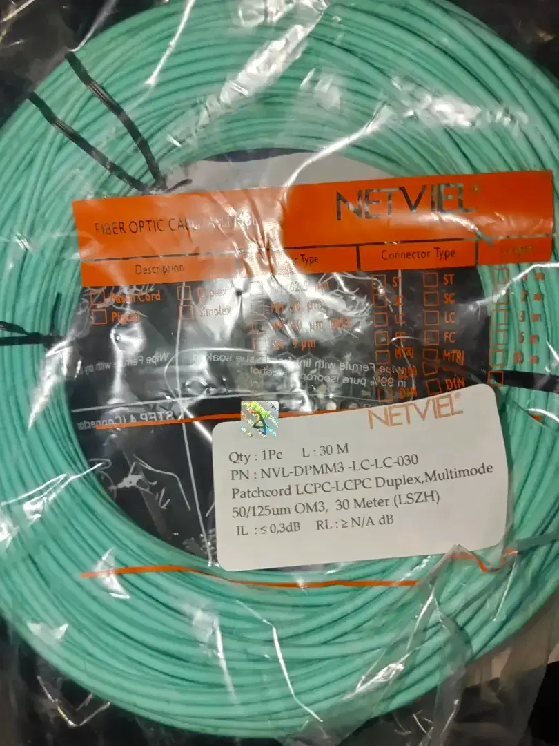 Kabel FO LC-LC NETVIEL 30 mtr