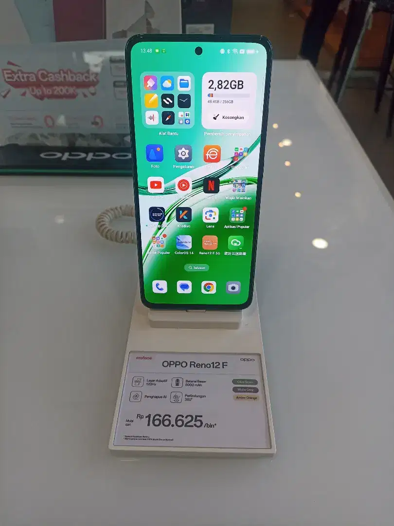 Oppo Reno 12f 5G 24/512 Cash,credit,tukar tambah Dp0%