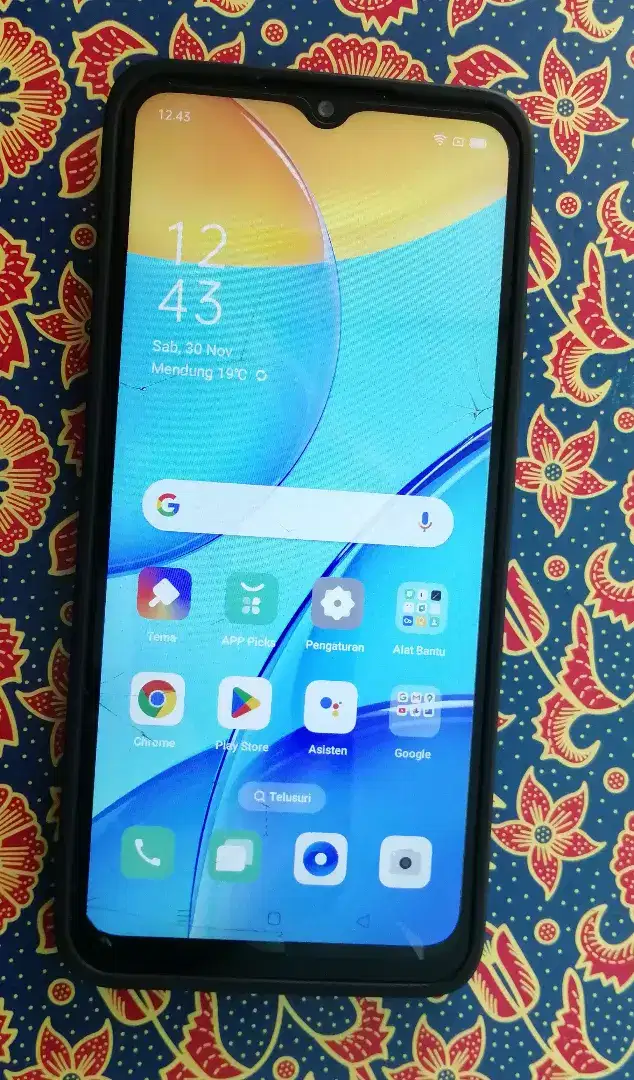 Oppo a15 Ram 3 32 lecet pemakaian aja kelengkapan hp kabel cas aja