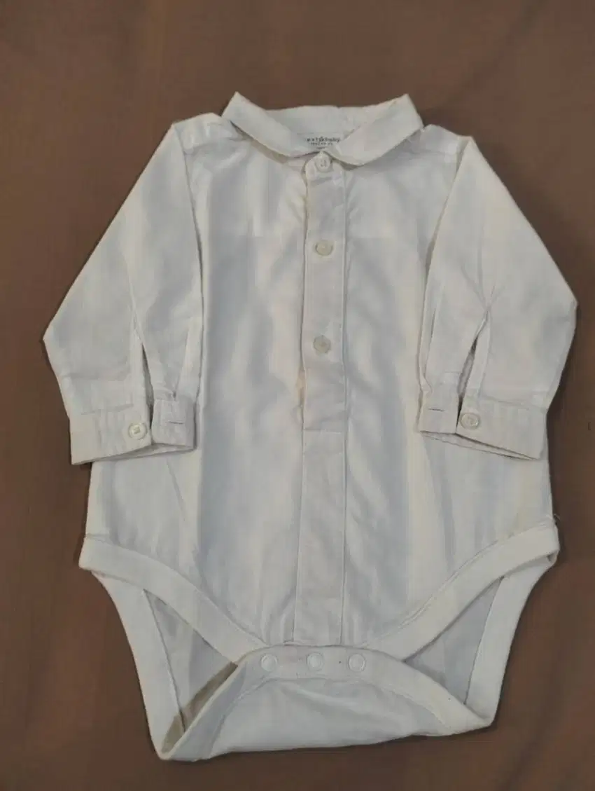 Bodysuit kemeja putih anak