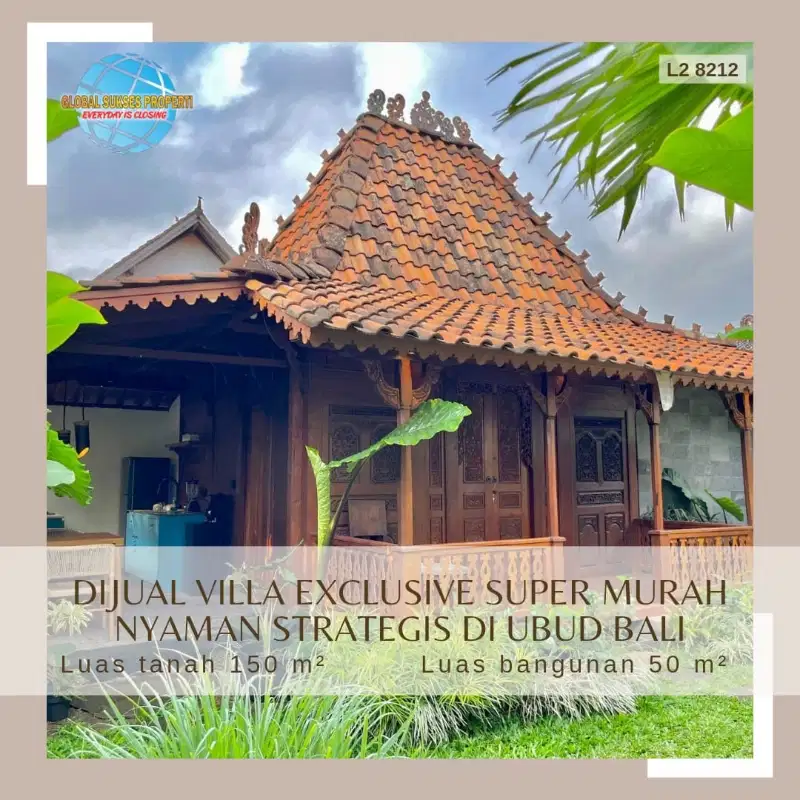 RUMAH VILA ESTETIK MEWAH HARGA ISTIMEWA DI GIANYAR BALI.