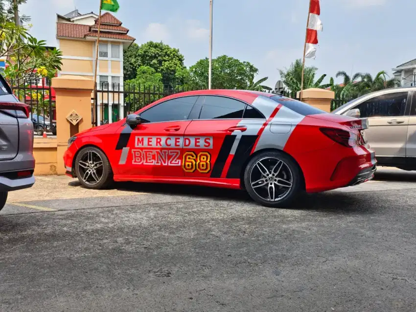 Over Kredit Mercedes Benz AMG CLA200 2018 akhir Warna RED Km 45rb