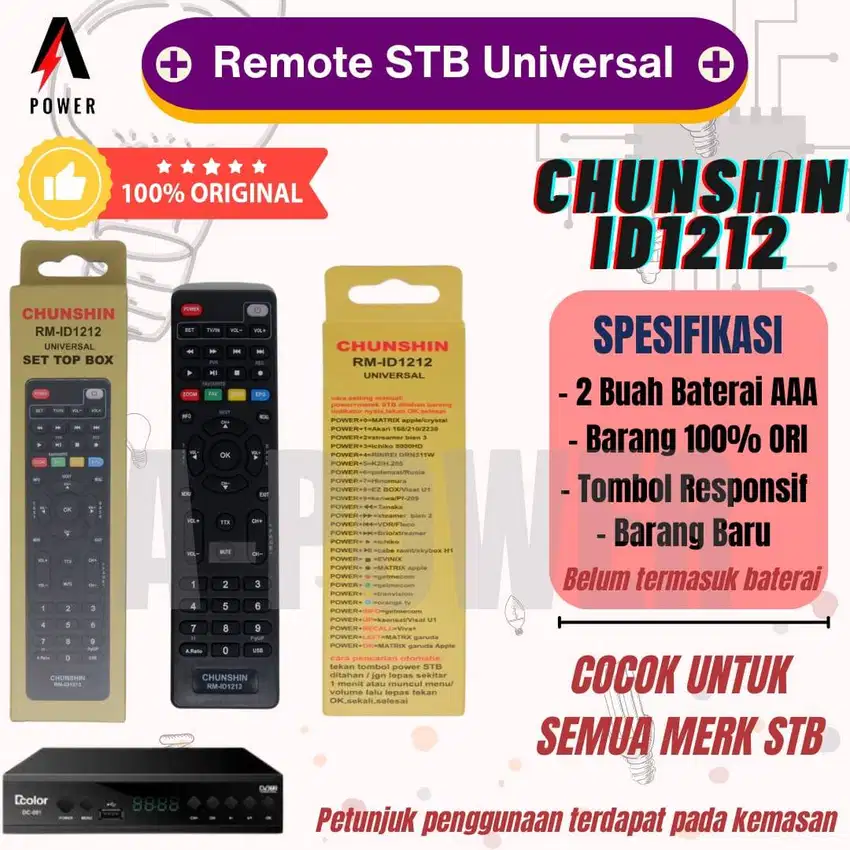 Remote STB Receiver Digital Parabola Universal/Multi | ID1212