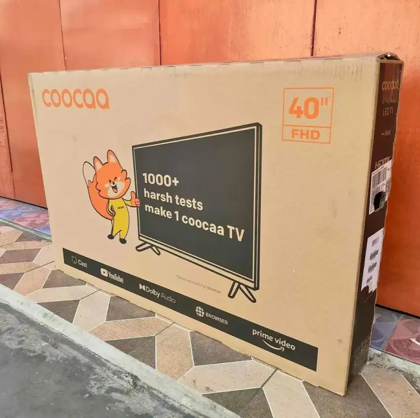 Tv led coocaa 40 smart tv baru