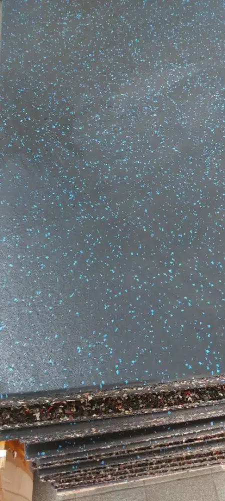 Gym matras Karpet puzzle alas fitness 1x 1m bintik biru