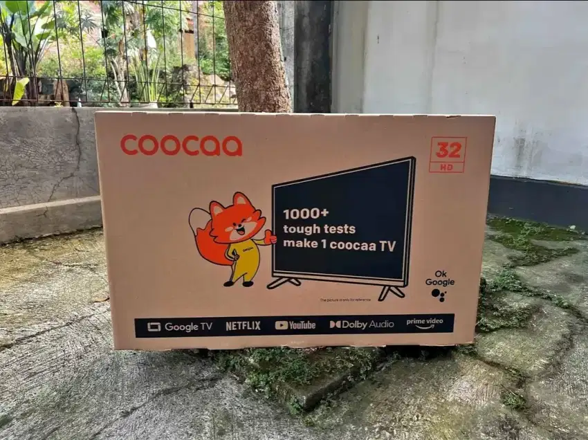 Tv led coocaa 32 google tv baru