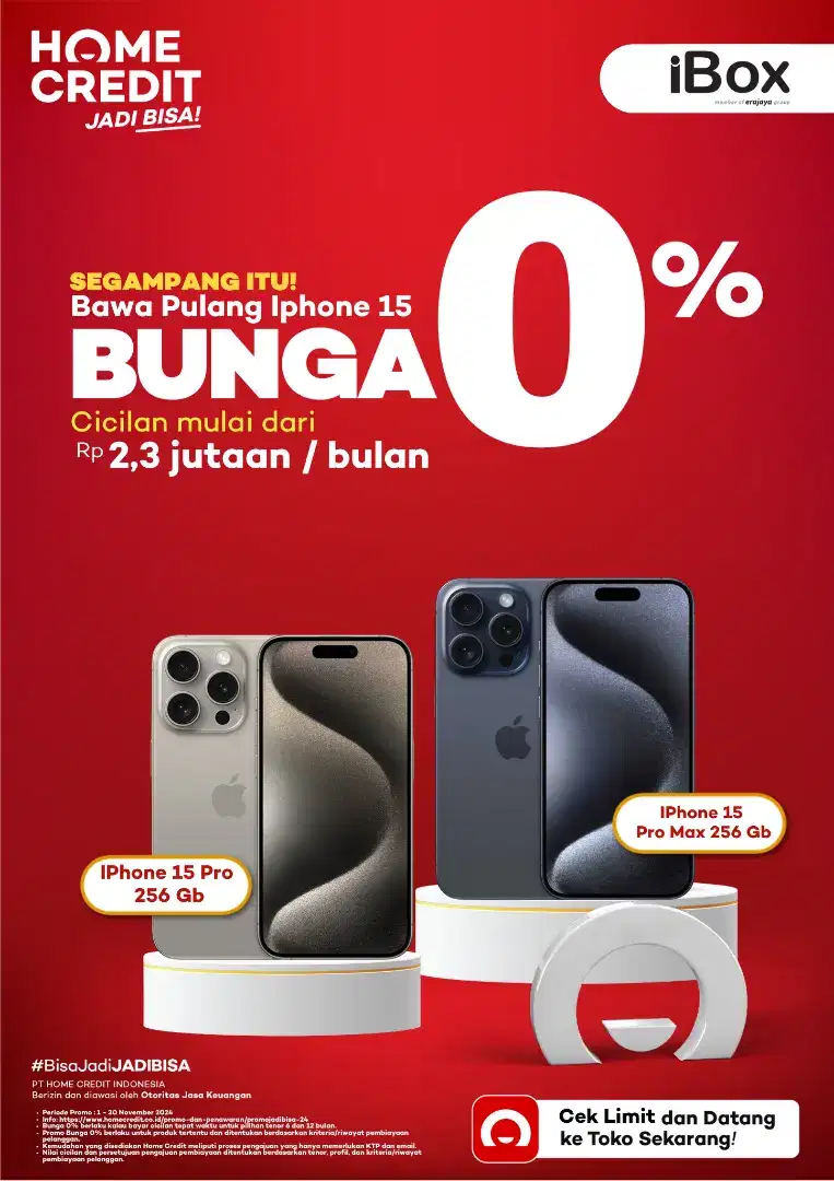 SEGAMPANG ITU KREDIT IPHONE 15 PROMO 0%