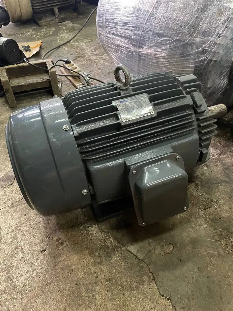 dinamo TECO 20hp 4pole elektro motor penggerak 15kw 3phase RPM 1500