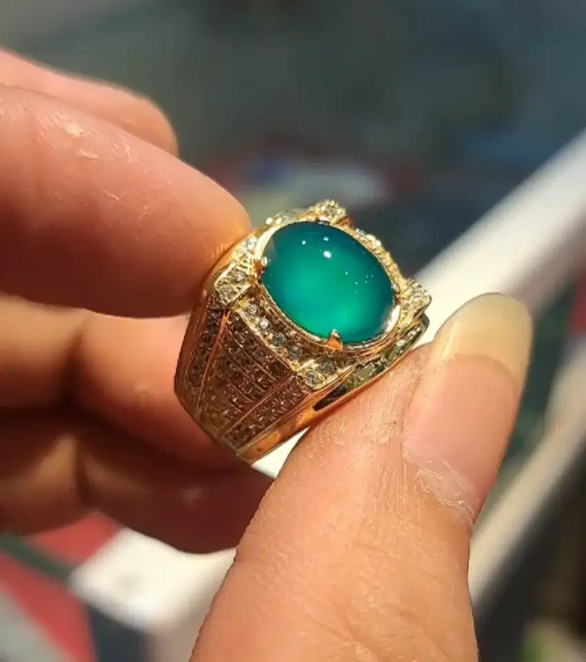 Cincin Bacan Kristal Dim13 , Micro setting ring keren