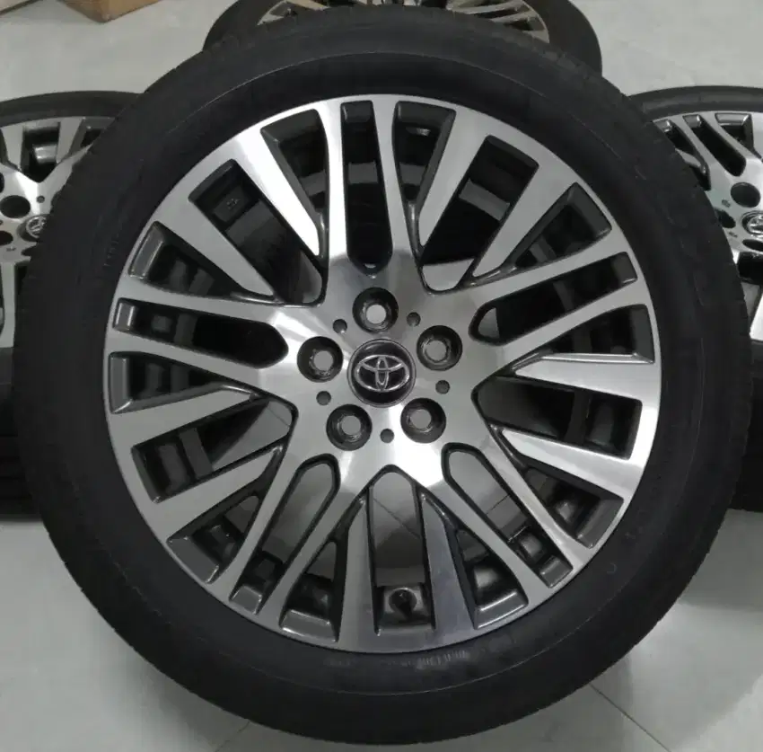 Velg Toyota Alphard Vellfire Original R18 Bonus Ban Toyo Tebal OEM 18