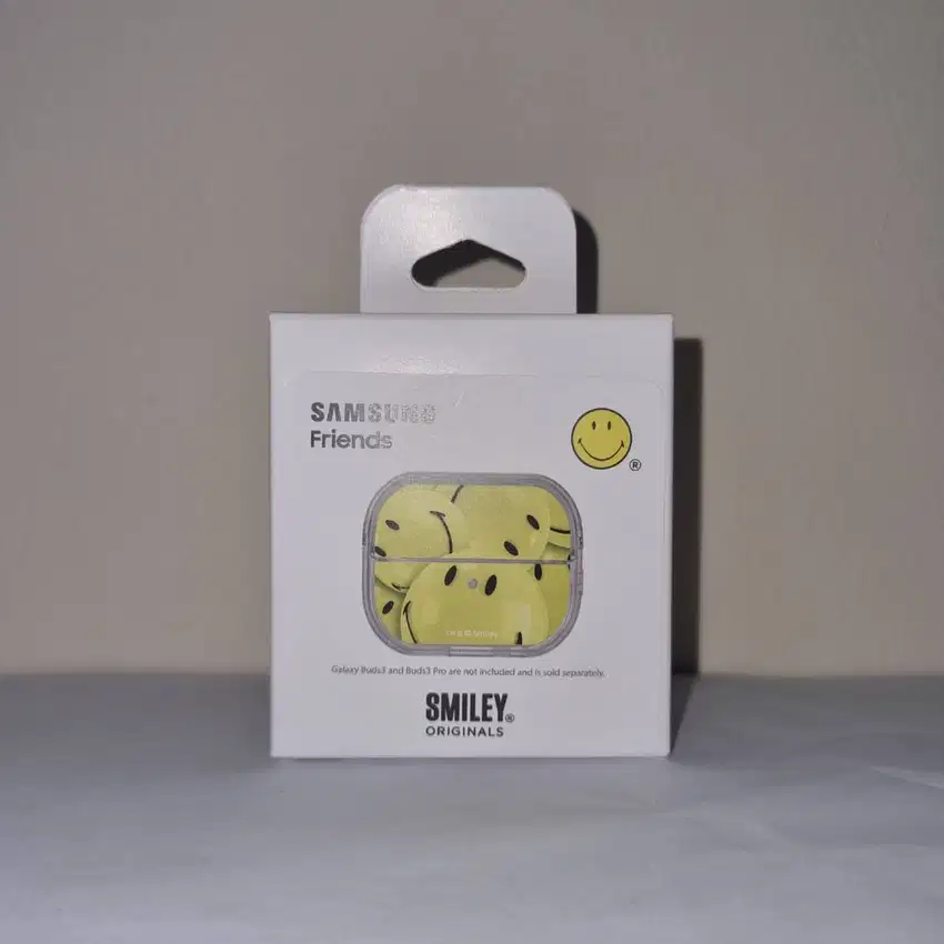 [New] Smiley Yellow Clear Case for Galaxy Buds3 & Buds3 Pro