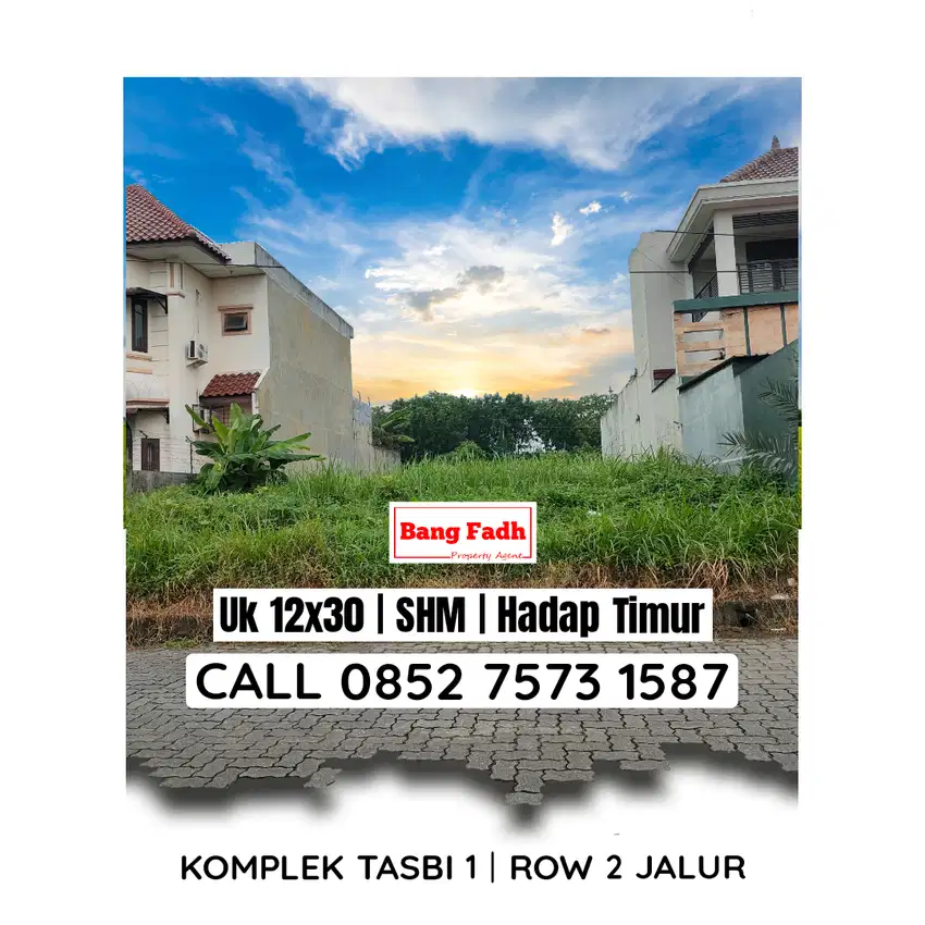 Kavlingan siap bangun lokasi row 2 jalur Tasbi 1 / tasbih 1