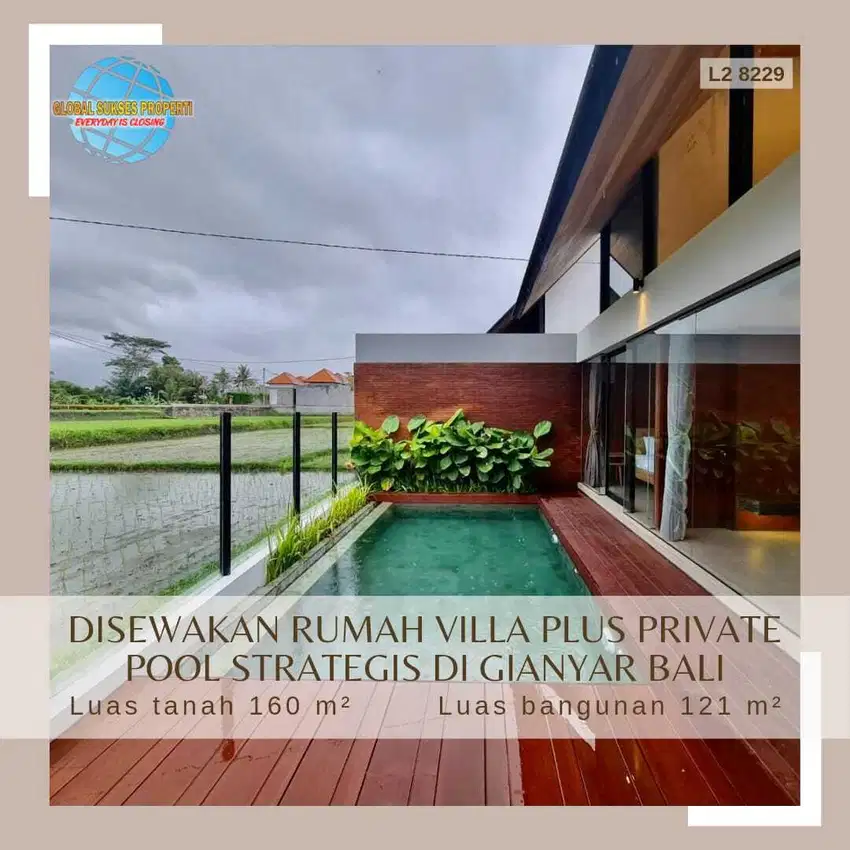 Sewa Rumah Siap Huni Full Furnish Plus Pool Suasana Asri Murah Di Bali