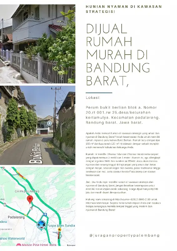 jual rumah murah di padalarang bandung barat