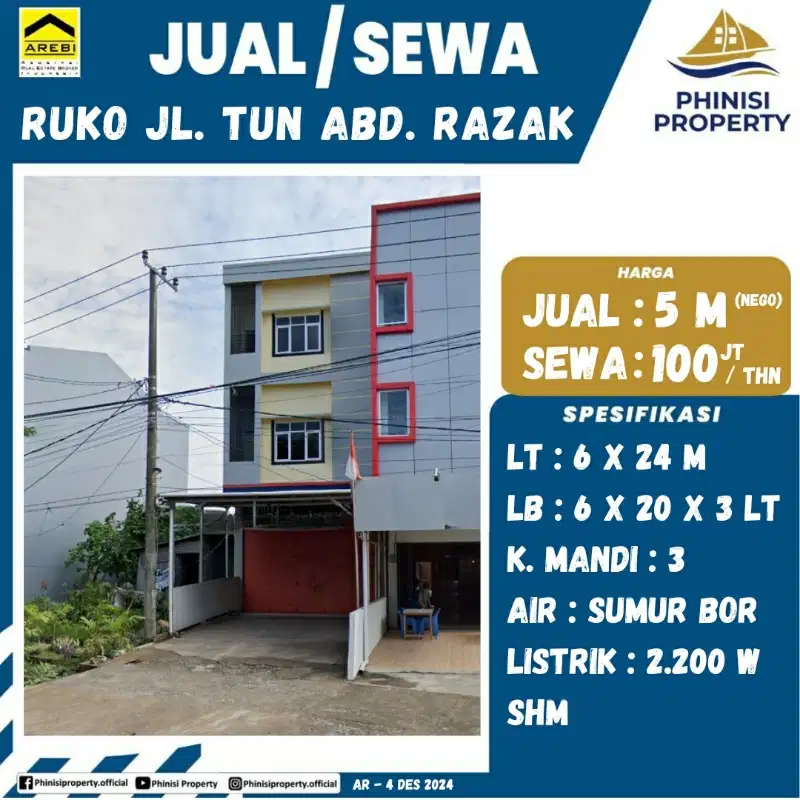 RUKO POROS JALAN HERTASJING BARU