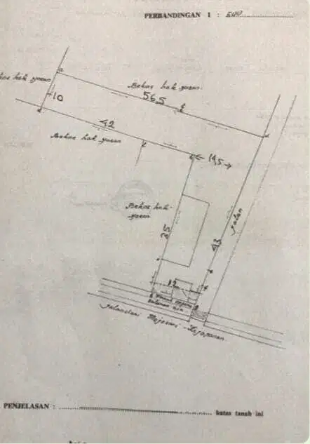 DIJUAL TANAH LOKASI STRATEGIS NOL JALAN RAYA JAPANAN