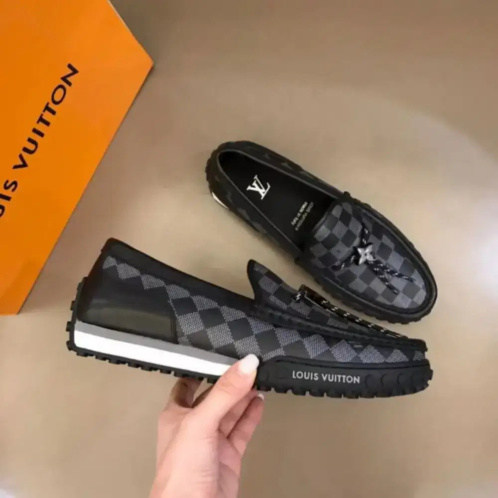 SEPATU LOAFERS LOUIS VUITTON SLOP ON BRANDED IMPORT