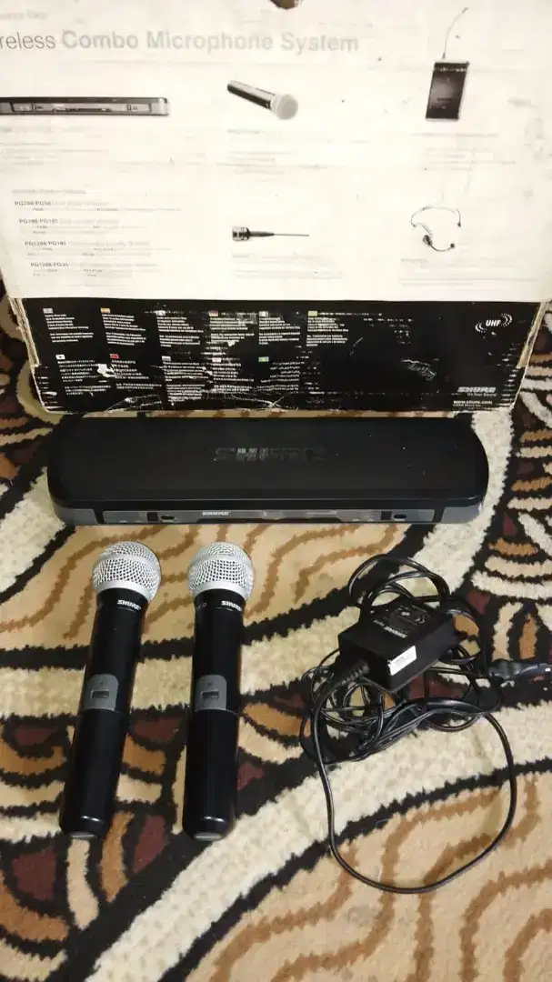 Set mic wireles shure PG88 original