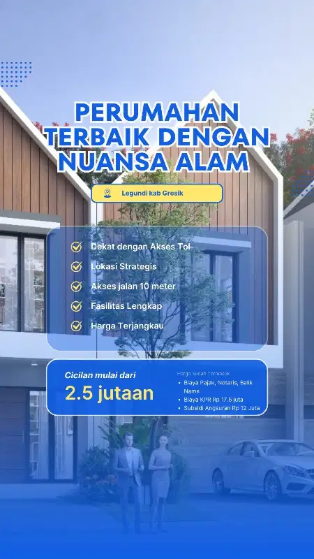 Rumah 2 Lantai Murah Luas Tanah lega dekat Exit Tol di Legundi