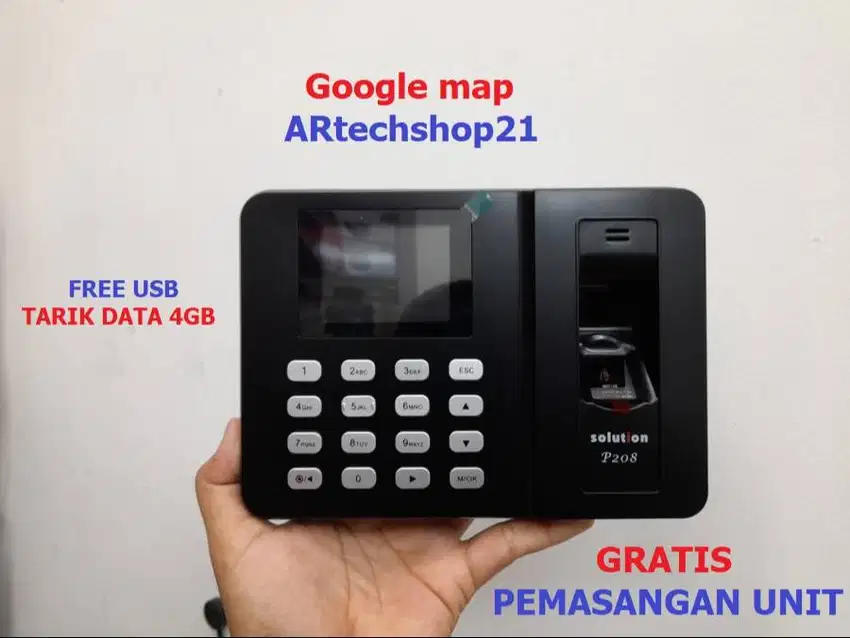 MESIN ABSENSI FINGERPRINT SOLUTION FREE PASANG