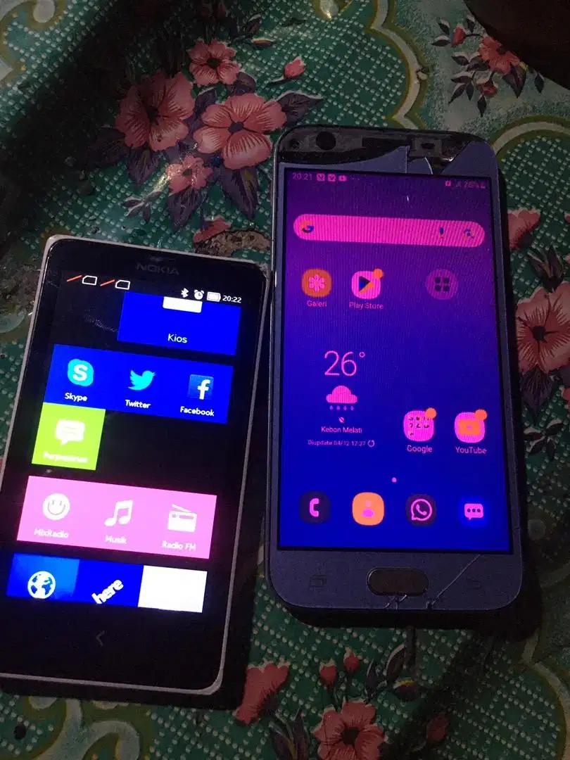 Samsung j3 pro dan nokia lumia 200 nego