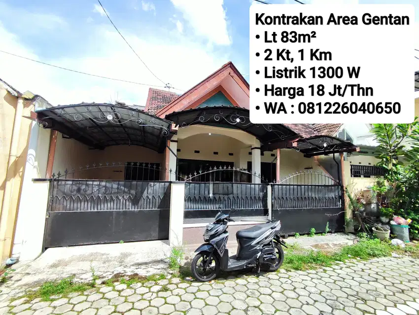 Kontrakan Area Gentan, Dekat Laweyan, Purwosari, Solo Baru