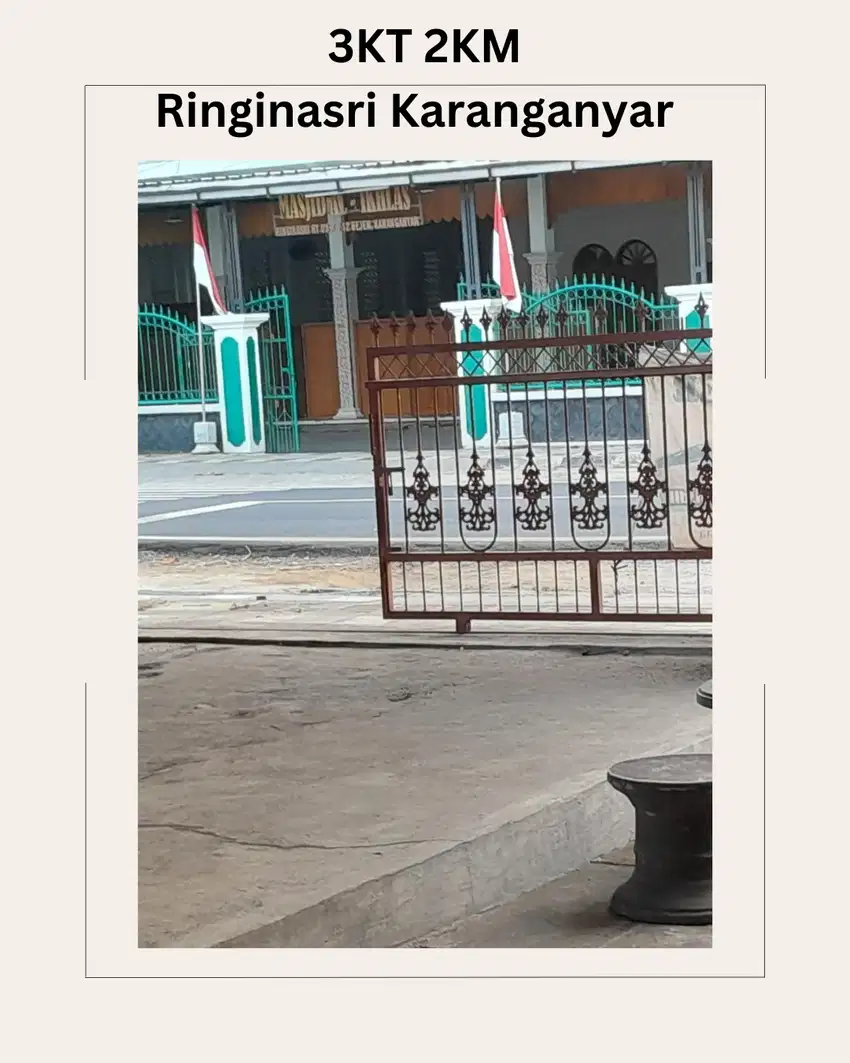 Dijual rumah 3KT 2KM di Ringinasri bejen karanganyar